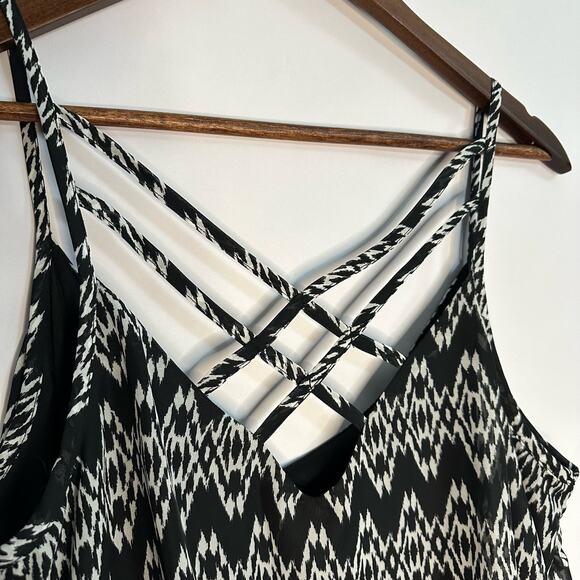 Speechless Strappy Sundress with Tribal Graphic Print - Picture 3 of 10